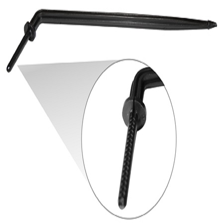 MICROESTACA GOTERO CURVA 1.7LPH TUBING 3X5MM