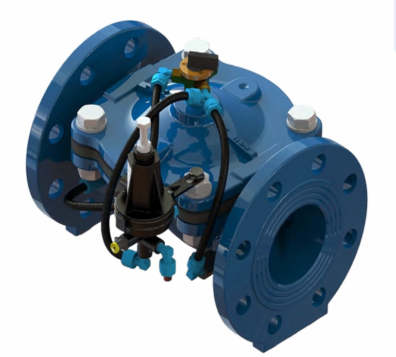 VÁLVULA HIDRÁULICA REDUCTORA DE PRESIÓN FOFO BRIDADA 4 PULGADAS