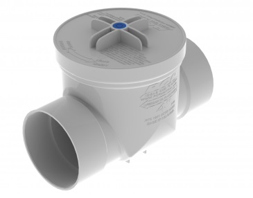 VÁLVULA CHECK SANITARIA PVC DE ALA 110 MM (4")