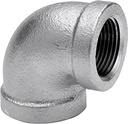 CODO GALVANIZADO 90°X4 PULGADAS ROSCADO
