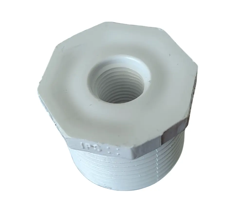 REDUCCIÓN BUSHING ROSCADA PVC CEDULA 40 1X1/2 PULG (25X13MM)