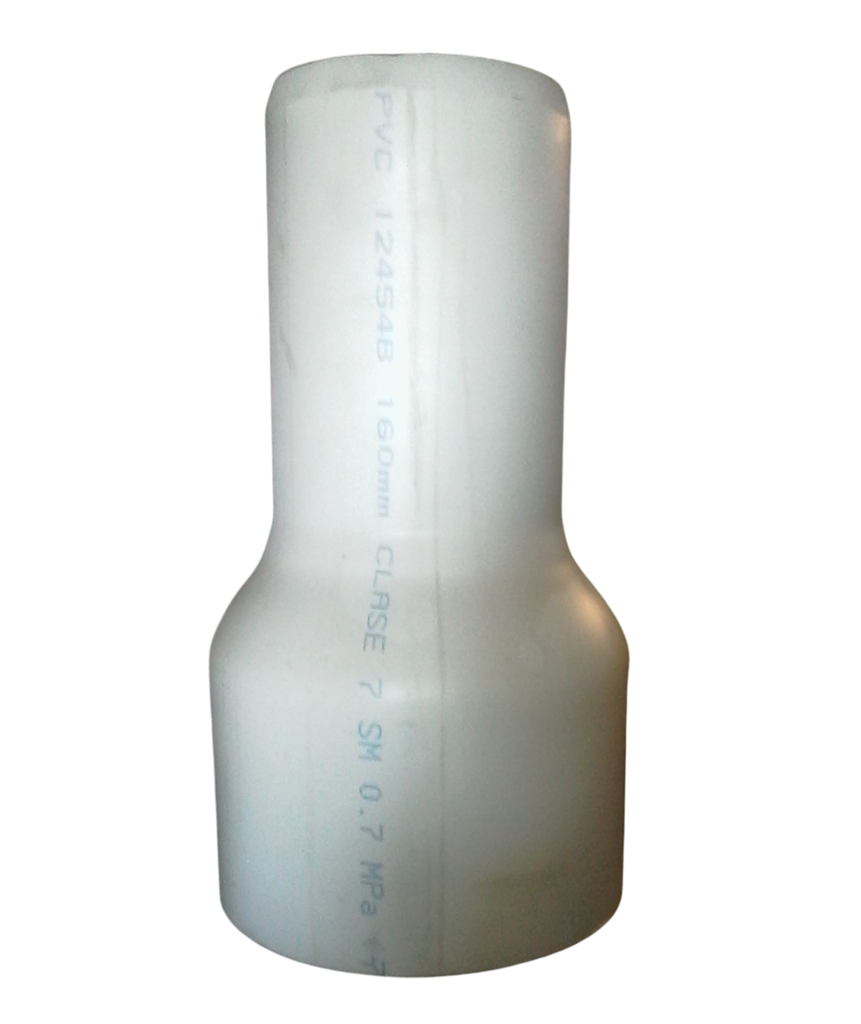 REDUCCIÓN HIDRÁULICA PVC MÉTRICA-INGLES 160MMX4PULG BOC-ESP 85PSI