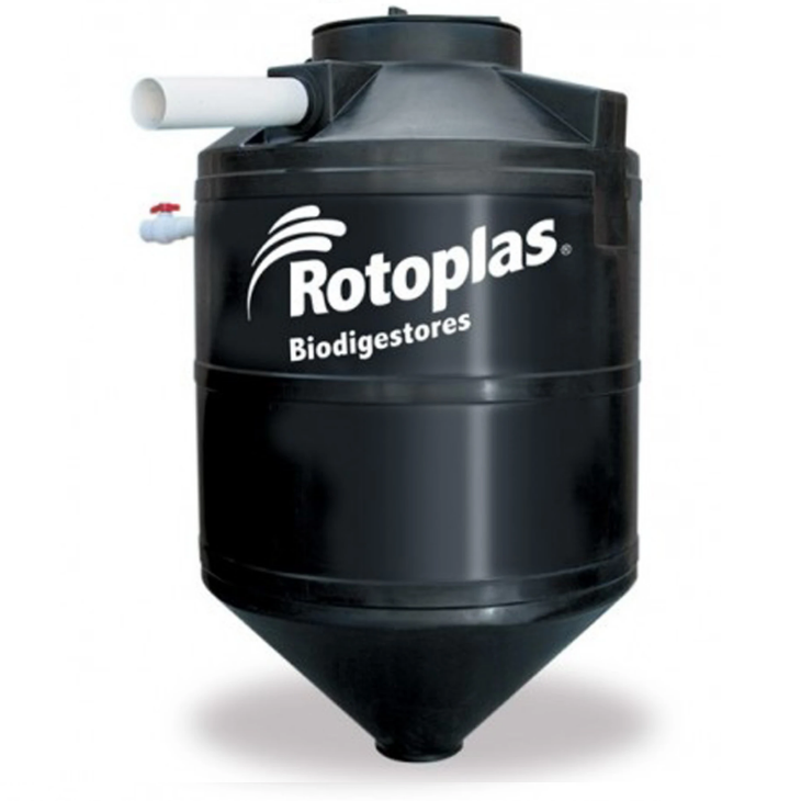BIODIGESTOR AUTOLIMPIABLE PLÁSTICO 1300 LTS