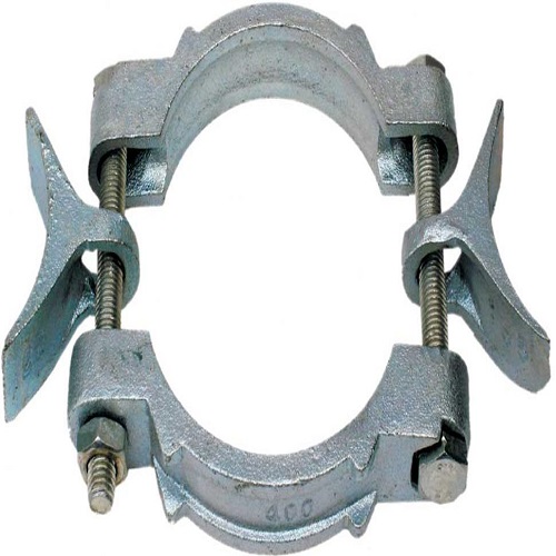 ABRAZADERA DOBLE TORNILLO GALVANIZADO 4 PULGADAS ECO
