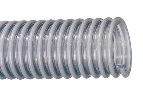 MANGUERA TRANSPARENTE ANILLADA PARA SUCCIÓN Y DESCARGA R10 PULGADAS 25 PSI 12.2MT