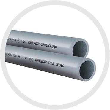 TUBO LISO INDUSTRIAL CPVC CEDULA 80 3 PULGADAS TRAMO 6MTS