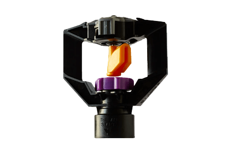 MINIASPERSOR PLÁSTICO LFX600 PURPURA 15 GRADOS ORO 1/2 NPT 311LPH