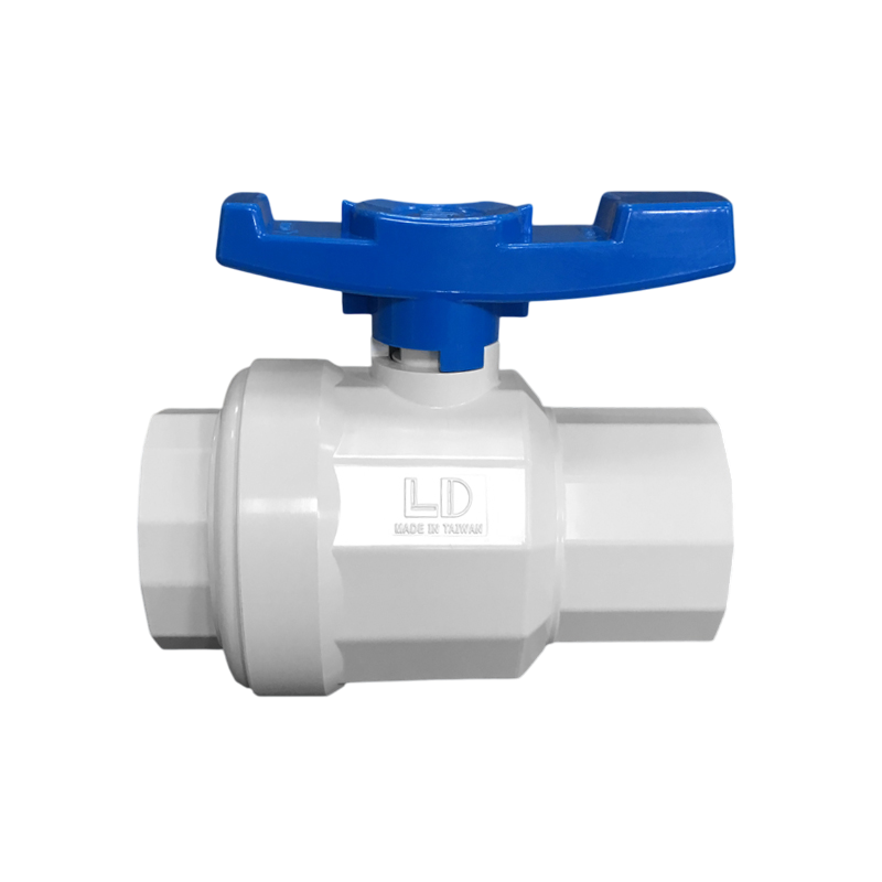 VÁLVULA BOLA PVC CEDULA 40 TUERCA UNIÓN RH 1/2 PULGADA ECO