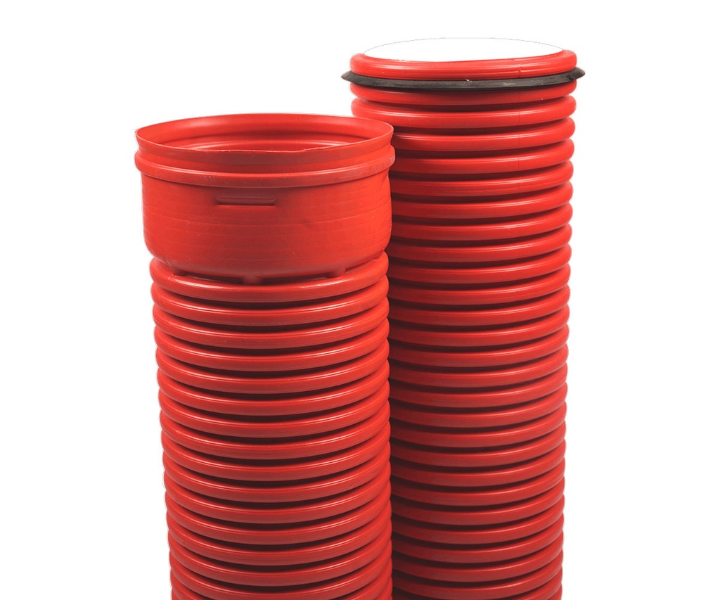 TUBO ELECTRICO PEAD CORRUGADO 10 PULGADAS TRAMO 6MTS