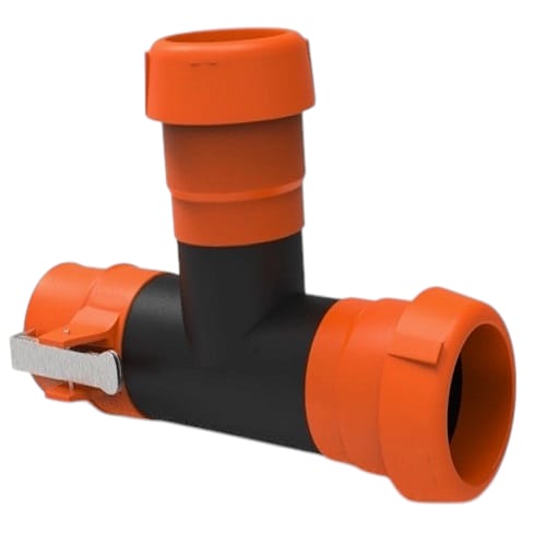 TEE POLIRAPIDO PLÁSTICO PARA ASPERSIÓN 63X63MM(2X2) HM