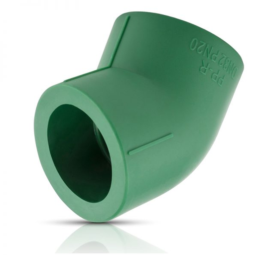 [C45.PTL.050] CODO 45 POLIPROPILENO HIDRÁULICO 50MM(11/2) LISO