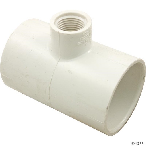 [TR4.200.100] TEE LISA ROSCADA PVC CEDULA 40 D8X4PULG(200X100MM)