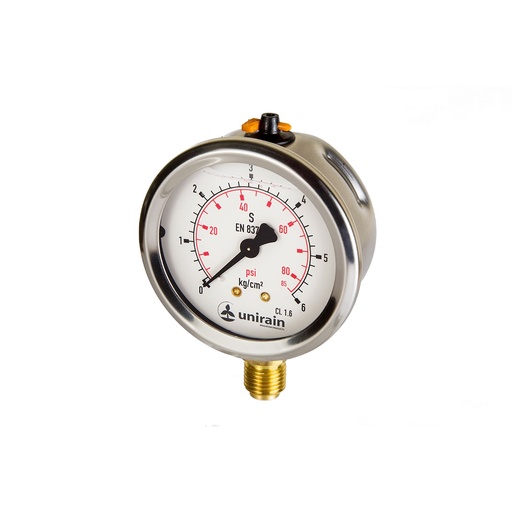 [MMG.P02.007] MANÓMETRO METÁLICO 0-2 BAR 1/4PULG(7MM)