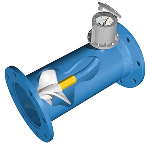 [MFB.THF.200] MEDIDOR DE FLUJO DE HÉLICE BRIDADO 8PULG(200MM)