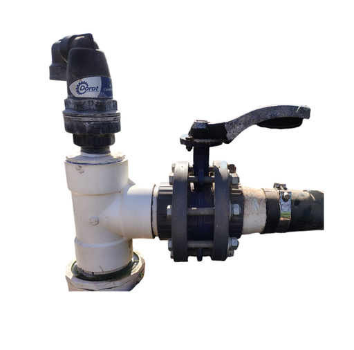 [CSM.444.MC1] HIDRANTE SIMPLE PVC-MANG MARIPOSA 4X4X4 PULG VENTOSA CONTINUA EN 1 PULG