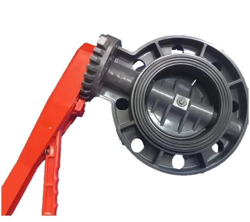 [VMP.P80.EC6] VÁLVULA PVC MARIPOSA CEDULA 80 ECO 6 PULGADAS CON PALANCA