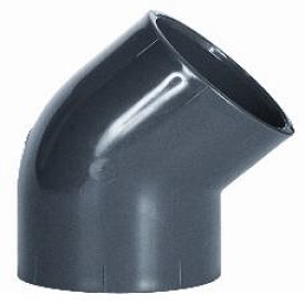 [C45.P80.400] CODO 45° LISO PVC CEDULA 80 16 PULG (400MM)